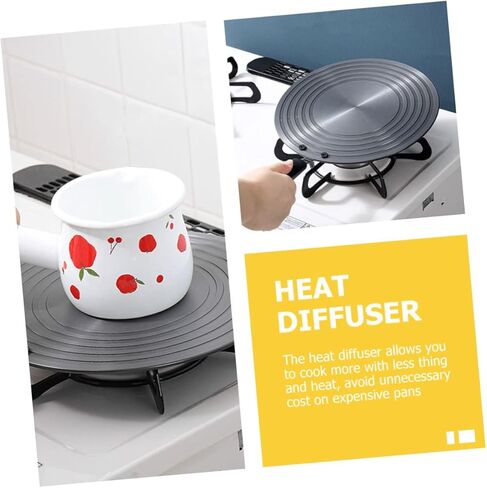 Cabilock Thermal Conductive Plate Induction Hob Converter Plate Heat Diffuser for Gas Stove Removable Handle Cookware in Kuwait