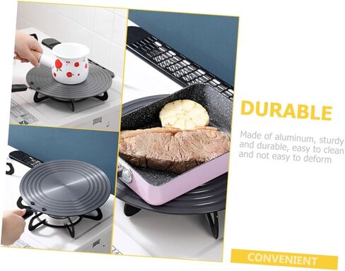 Cabilock Thermal Conductive Plate Induction Hob Converter Plate Heat Diffuser for Gas Stove Removable Handle Cookware in Kuwait