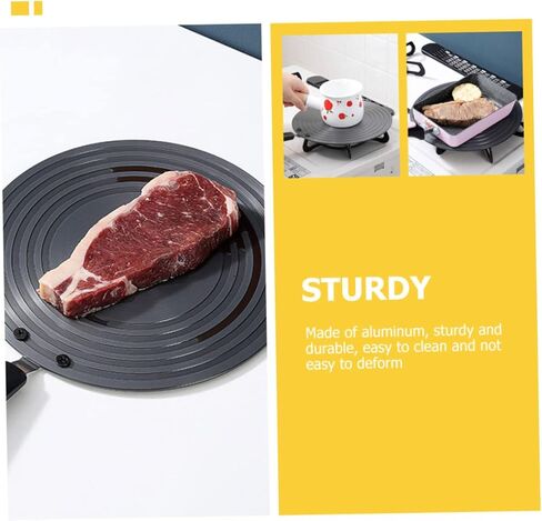 Cabilock Thermal Conductive Plate Induction Hob Converter Plate Heat Diffuser for Gas Stove Removable Handle Cookware in Kuwait