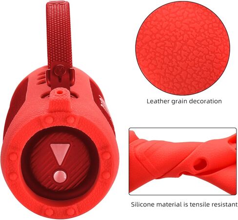 Silicone Case Compatible with JBL Charge 6 Portable Bluetooth Speaker Cover, Subwoofer Resistant Drop Crash, Mountaineering Hiking Outdoor Travel Carrying for JBL Charge6 case (Blue) in Kuwait