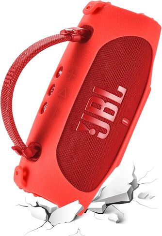 Silicone Case Compatible with JBL Charge 6 Portable Bluetooth Speaker Cover, Subwoofer Resistant Drop Crash, Mountaineering Hiking Outdoor Travel Carrying for JBL Charge6 case (Blue) in Kuwait