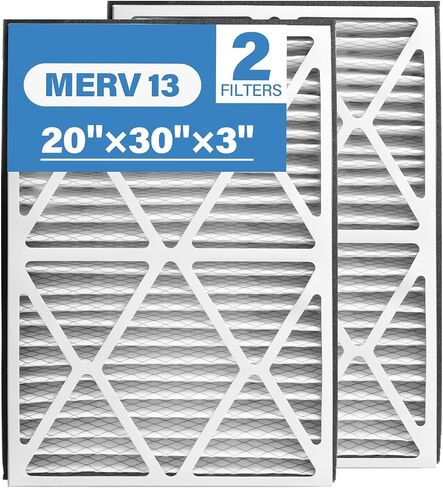 20x20x3 MERV 13 Pleated Air Filter Compatible with Zephyr VGF Series 20x20x3 Whole Home Return Air Grille Filter, MERV-13 Air Filtration System Grille Filters 2 Pack, Actual Size 18-3/8 × 18-3/8 × 3" in Saudi Arabia