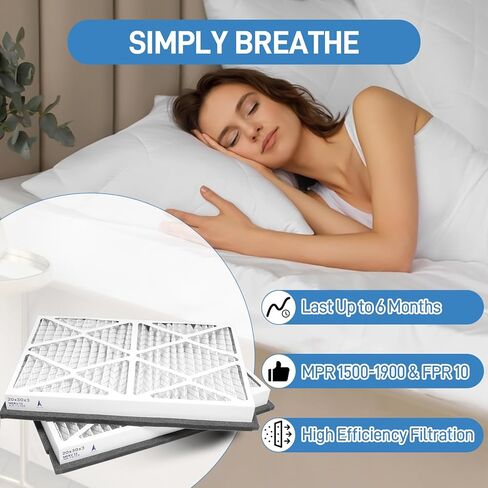 20x20x3 MERV 13 Pleated Air Filter Compatible with Zephyr VGF Series 20x20x3 Whole Home Return Air Grille Filter, MERV-13 Air Filtration System Grille Filters 2 Pack, Actual Size 18-3/8 × 18-3/8 × 3" in Saudi Arabia