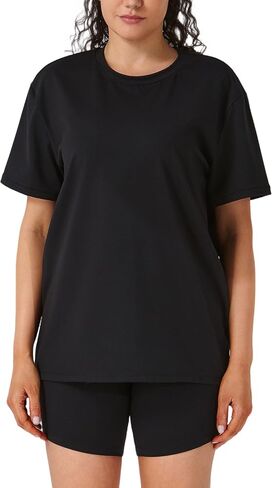 2 Piece Lounge Sets for Women, Short Sleeve Oversized Tee & Biker Shorts, Casual Summer Outfits Matching Set in Saudi Arabia