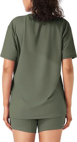 2 Piece Lounge Sets for Women, Short Sleeve Oversized Tee & Biker Shorts, Casual Summer Outfits Matching Set in Saudi Arabia