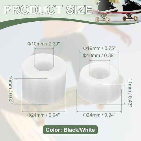 Skateboard Bushings, Skateboard Truck Rebuild Long-Board Kit Bushings Washers Pivot Cups in Kuwait