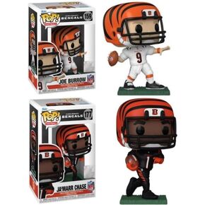 Funko Joe Burrow/Ja'marr Chase (Cincinnati Bengals) NFL Pop! التحرير والسرد (2) in Saudi Arabia