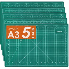2 Pack Self Healing Sewing Mat, JIARON 12'' x 18'' Cutting Mats for Crafts, Double Sided 5 Layers Craft Cutting Mat for Sewing, Crafts, Scrapbooking Mat. in Kuwait