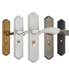 Fashion Mute Room Door Lock Zinc Alloy Interior Door Lock Handles European Style Gate Lock Furniture Hardware 1Pcs(Yellow Bronze_50MM) in Kuwait