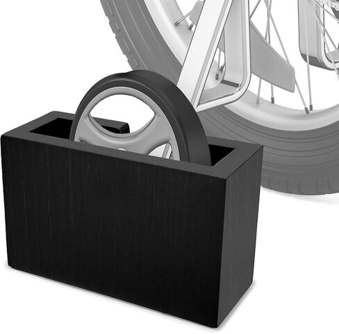 Bike Training Wheel Trainer,Indoor Kid Bike Riding Training Wheels Stabilizers,Pedal Cycle Block Holder with 2 Anti-Slip Pads,Home Trainer for Kids Bicycle with Training Wheels,Safe & Stable - Wooden in Kuwait