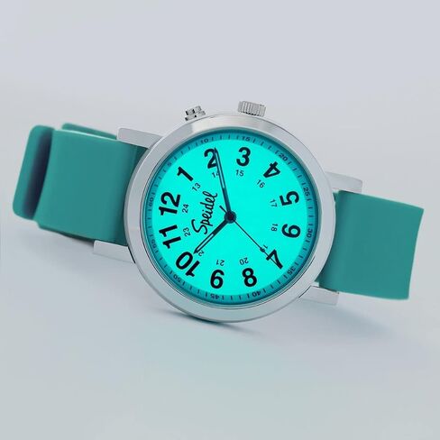 Speidel Glow Scrub Watch™,Electroluminescent Dial,Nurses,Doctors,Students 3ATM, Engraveable in Saudi Arabia