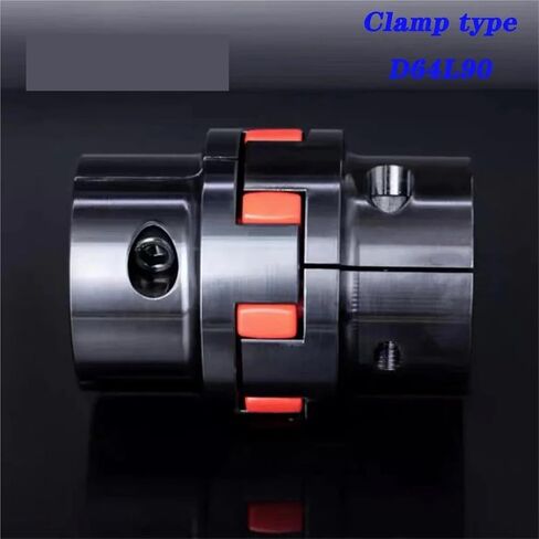 XL3 D64L90 Clamp Type 12/14/20/24/26/28/30/38mm CNC Motor Ballscrew Jaw Spider Plum Steel Shaft Coupler Flexible Coupling 1Pcs(14x36) in Saudi Arabia