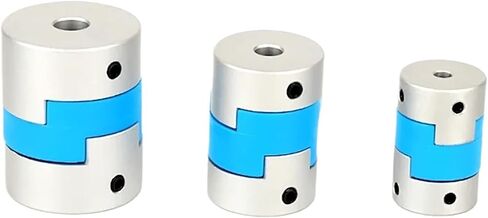 D63L47 Aluminum Alloy Cross Slider Coupling Adjustment Eccentric Screw Motor Clamping Large Angle Cross Type Coupling 1Pcs(14x17) in Saudi Arabia