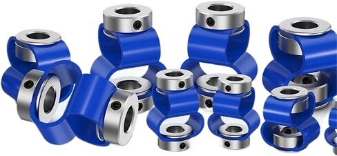 LS-D-D27L40 LS D27L40 8 Font Encoder Shaft Coupling Double Loop Coupler Flexible Aluminum CNC 3D Printer Servo Motor Universal Joint 1Pcs(6mmX6mm) in Saudi Arabia