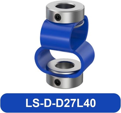 LS-D-D27L40 LS D27L40 8 Font Encoder Shaft Coupling Double Loop Coupler Flexible Aluminum CNC 3D Printer Servo Motor Universal Joint 1Pcs(6mmX6mm) in Saudi Arabia