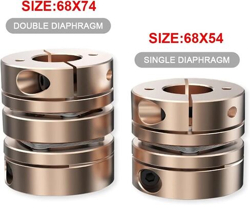 LD1-B-D68L54 LD2-B-D68L74 مقرنة عمود محرك مرن LD D68L54/L74 إكسسوارات الألومنيوم عزم الدوران العزم المرتفع لربط الطباعة 3D (LD2-B-D68L74-12x12) in Saudi Arabia