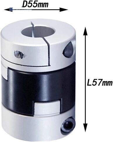 D55L57 Oldham Slider Coupling High Torque Low Inertia Screw Type Slider Coupling For Motor Connector CNC Drive Shaft 1Pcs(16X16) in Saudi Arabia