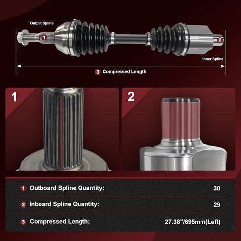 anytek cv axle shaft front right inclible مع هوندا أوديسي 2005-2010 Ridgeline 2006-2014 V6 3.5L استبدال# 44305shja01 44305Shjc01 44305SJCA01 44305SJCA11 CVERGENG AXLE COXLE in Kuwait