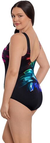 Women's Panel Scoopback Highneck One Piece Swimsuit in Kuwait