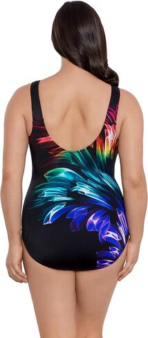 Women's Panel Scoopback Highneck One Piece Swimsuit in Kuwait