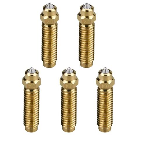 5PCS Original Brass-Hardened Steel Nozzle for Elegoo Centauri Carbon, 0.4MM Bimetal Brass Nozzle High Temperature Wear Resistant Hotend Nozzles for Centauri 3D Printer in Saudi Arabia