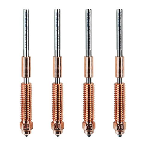 Creality K1C Nozzle Kit 4 PCS, High Flow Quick-Swap Nozzle Kit, Swift Installation Tipped Copper and Titanium Alloy Heatbreak Nozzle, Compatible with Creality K1C, K1 SE, Ender 3 V3 Plus 3D Printer in Saudi Arabia