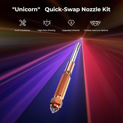 Creality K1C Nozzle Kit 4 PCS, High Flow Quick-Swap Nozzle Kit, Swift Installation Tipped Copper and Titanium Alloy Heatbreak Nozzle, Compatible with Creality K1C, K1 SE, Ender 3 V3 Plus 3D Printer in Saudi Arabia