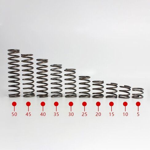الينابيع ، الينابيع التمديد ، انضغاطات الصلب النابضات ، الينابيع المعدنية 10pcs إرجاع نابض 2 مم ضياء طويل 20-100 مم من الصلب النابض للضغط ، 10 ٪ (2 * 15 * 70) in Kuwait