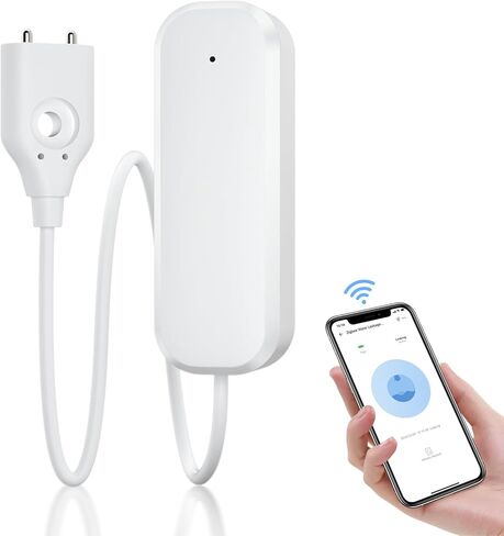 Zigbee Water Leak Detector, Water Alarm Leak Detector for Home Basement, Ewelink APP Leakage Alarm, Low Battery Notification, Compatible with Alexa / Google Home, ZigBee 3.0 Hub Required in Kuwait