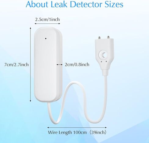 Zigbee Water Leak Detector, Water Alarm Leak Detector for Home Basement, Ewelink APP Leakage Alarm, Low Battery Notification, Compatible with Alexa / Google Home, ZigBee 3.0 Hub Required in Kuwait