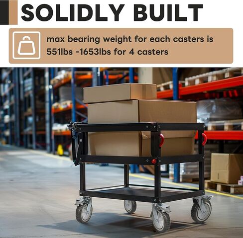 6 inch Caster Wheels Set of 4 360 Degree Swivel Castors Anti-Skid Mute Top Plate Casters,2pcs Swivel Brake Casters 2pcs Fixed Casters in Saudi Arabia