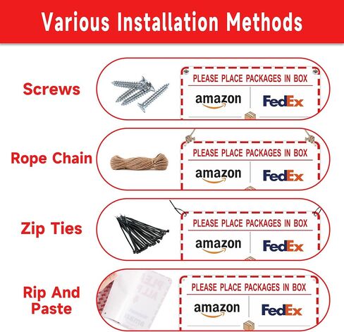 Please Leave Packages and Deliveries Here Sign，Self-Adhesive Waterproof and Durable Delivery Signs for Packages, Please Place Packages in Box for Home，Office，Shop，Door in Saudi Arabia