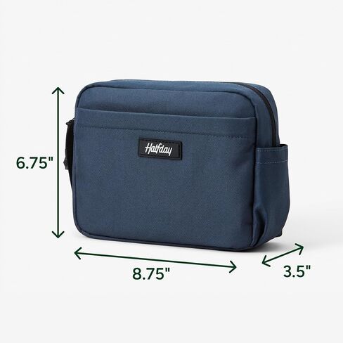 Sidecar Toiletry Kit – Compact Travel Kit with Waterproof Pouch, Mesh Pockets, Toothbrush Holder & Hanging Loop – Toiletry Bag Organizer for Men & Women – Marine in Kuwait