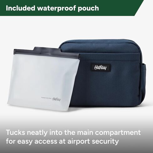 Sidecar Toiletry Kit – Compact Travel Kit with Waterproof Pouch, Mesh Pockets, Toothbrush Holder & Hanging Loop – Toiletry Bag Organizer for Men & Women – Marine in Kuwait