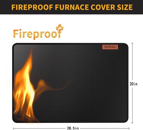 أغطية سطح الموقد للحصول على حصيرة موقد كهربائي ، حصيرة مقاومة للحرارة للزجاج Cooktop مزدوج الجوانب مقاوم للماء مقاوم للماء 30 × 21 بوصة أسود in Kuwait