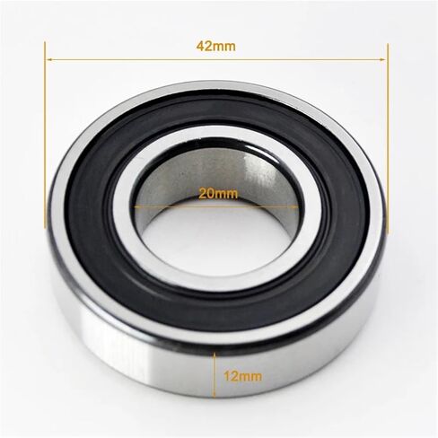 10pcs 6004 2RS ZZ 20 * 42 * 12mm 6004rs 6004Z DDU 2Z القطر الداخلي 20 مم محامل كروم للأخدود العميق (6004 ZZ Premium) in Saudi Arabia