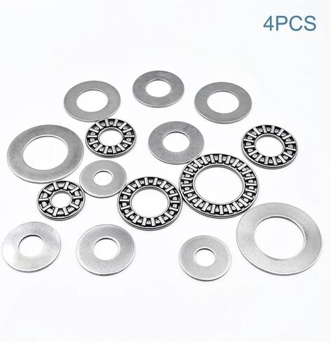 4Pcs AXK0619 0821 1024 1226 1528 1730 2035 2542 3047 3552 4060 4565 5578 2AS Thrust Needle Bearing Plain Miniature Bearings(AXK1730 2AS 17x30x4) in Saudi Arabia