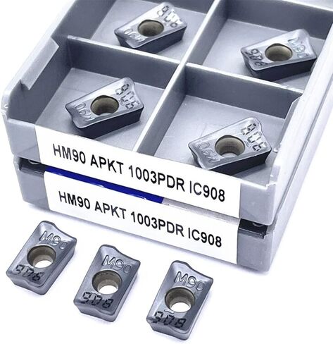 Turning Tool,Carbide Inner Turning Tool HM90 APKT1003 IC908 Milling Cutter Turning Tool Carbide for CNC Lathe Milling in Saudi Arabia