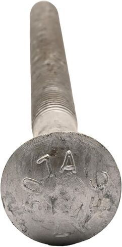 5/8" x 10" (25 Pack) Galvanized Carriage Bolt Kit Grade 307A, Includes 5/8" USS Flat Washers (25 pcs) and 5/8"-11 Hex Nuts (25 pcs), Hot Dip Galvanized for Exterior Use by Fastener Depot, LLC in Saudi Arabia