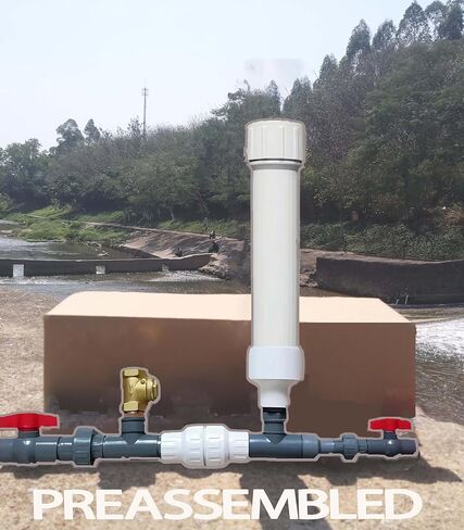 Hydraulic Ram Pump, No Power Required,Use falling water Only, Pump Water Without Fuel or Electricity (1/2(0.5)") in Kuwait