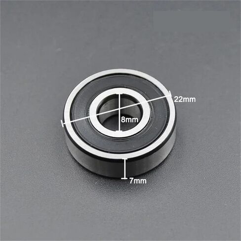 10pcs ABEC 5 608 606 607 609 625 626 627 628 2RS Bearings Bore 5mm 6mm 7mm 8mm 9mm Roller Wheel Lubrited محمل مختوم (609-2rs 9x24x7mm) in Kuwait