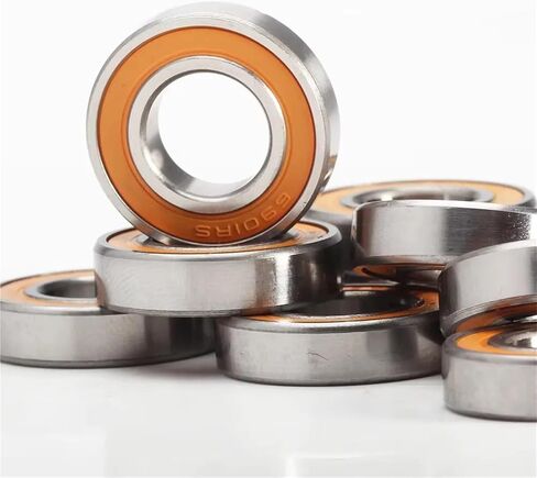 10pcs القسم النحيف رفيع القسم محامل كرات الأخدود العميقة 6900RS 6901RS 6902RS 6903 2RS ​​Orange Black Black Seal RS 6900 6901 6902 (6902rs P5 Black) in Saudi Arabia