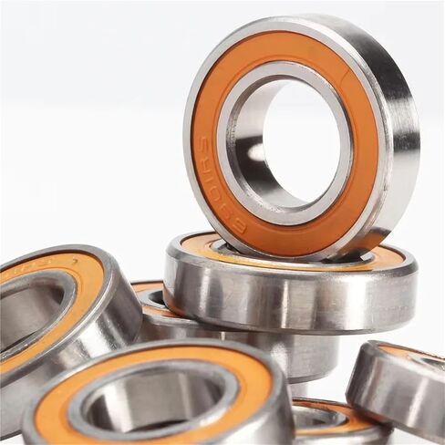 10pcs القسم النحيف رفيع القسم محامل كرات الأخدود العميقة 6900RS 6901RS 6902RS 6903 2RS ​​Orange Black Black Seal RS 6900 6901 6902 (6902rs P5 Black) in Saudi Arabia