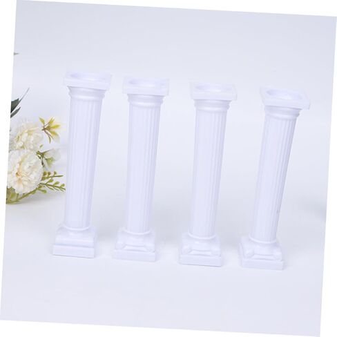 PRETYZOOM 24Pcs Roman Column Cake Support Pillars Long for Tiered Cake Display Cake Stands for Weddings Birthdays in Kuwait