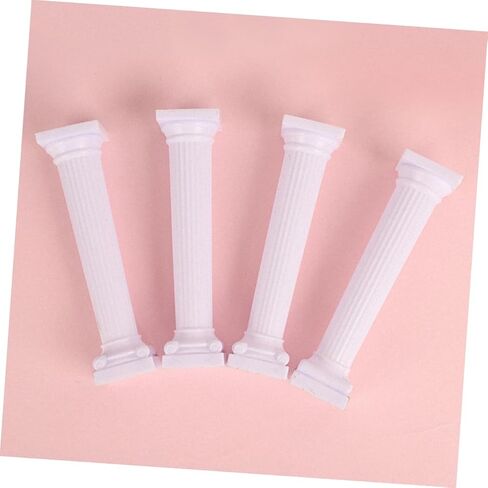 PRETYZOOM 24Pcs Roman Column Cake Support Pillars Long for Tiered Cake Display Cake Stands for Weddings Birthdays in Kuwait