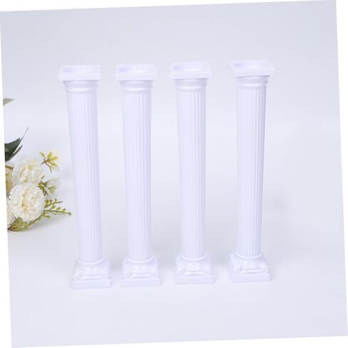 PRETYZOOM 24Pcs Roman Column Cake Support Pillars Long for Tiered Cake Display Cake Stands for Weddings Birthdays in Kuwait