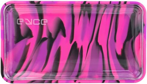 EYCE ProTeck™ Glass Tray - Innovative 2-in-1 Design with Platinum-Cured Silicone Cover, Spacious Surface, Unique Striping, Essential Accessory for Sophisticated Users (Winter) in Saudi Arabia