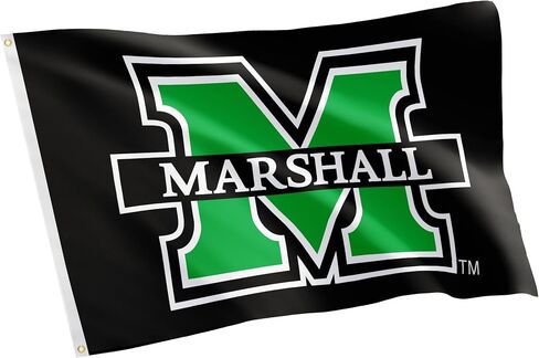 Desert Cactus Marshall University MU Flag - 3 x 5 Feet Thundering Herd Banner, Indoor/Outdoor Durable Fabric, 100% Polyester Design (Style 7) in Saudi Arabia