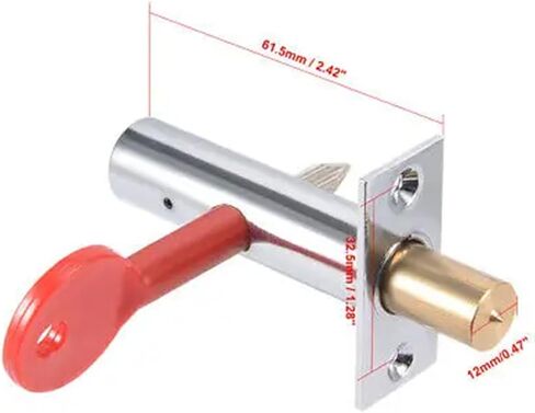 12 ملم DIA BRASS CORE CORE COLD FLOD STELL HIDDEN TUBEWELL LOCK LOCK 1PCS in Saudi Arabia