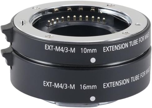 FOTGA Auto Focus Macro Extension Tube 10mm+16mm Set for Olympus Panasonic Micro Four Thirds M4/3 MFT Mount GH3/4 GH5 GH5s GH6 E-PM1 E-PM2 E-PL1 E-PL2/3 E-PL7/8/9/10 PEN-F E-M10 Mark II III DSLR Camera in Saudi Arabia